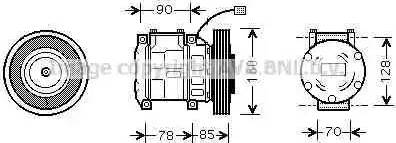 Ava Quality Cooling HD K019 - Compressore, Climatizzatore www.autoricambit.com