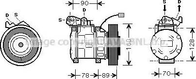 Ava Quality Cooling HD K196 - Compressore, Climatizzatore www.autoricambit.com