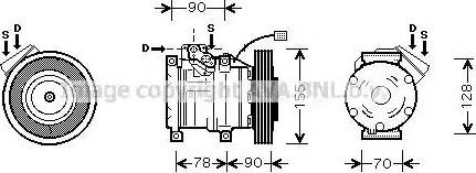 Ava Quality Cooling HD K167 - Compressore, Climatizzatore www.autoricambit.com