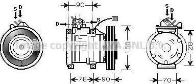 Ava Quality Cooling HD K181 - Compressore, Climatizzatore www.autoricambit.com