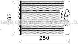 Ava Quality Cooling HY6232 - Scambiatore calore, Riscaldamento abitacolo www.autoricambit.com