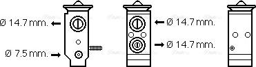 Ava Quality Cooling HY1292 - Valvola ad espansione, Climatizzatore www.autoricambit.com