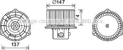 Ava Quality Cooling HY8426 - Elettromotore, Ventilatore abitacolo www.autoricambit.com