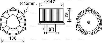 Ava Quality Cooling HY8353 - Ventilatore abitacolo www.autoricambit.com