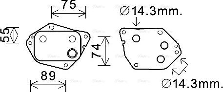 Ava Quality Cooling HY3288 - Radiatore olio, Olio motore www.autoricambit.com