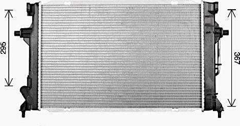 Ava Quality Cooling HY2596 - Radiatore, Raffreddamento motore www.autoricambit.com