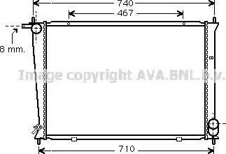 Ava Quality Cooling HY 2148 - Radiatore, Raffreddamento motore www.autoricambit.com