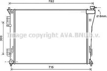 Ava Quality Cooling HY2304 - Radiatore, Raffreddamento motore www.autoricambit.com