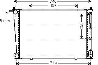 Ava Quality Cooling HY2255 - Radiatore, Raffreddamento motore www.autoricambit.com