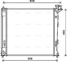 Ava Quality Cooling HY2284 - Radiatore, Raffreddamento motore www.autoricambit.com