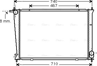 Ava Quality Cooling HYA2148 - Radiatore, Raffreddamento motore www.autoricambit.com