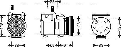 Ava Quality Cooling HYAK198 - Compressore, Climatizzatore www.autoricambit.com