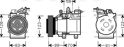 Ava Quality Cooling HY K160 - Compressore, Climatizzatore www.autoricambit.com