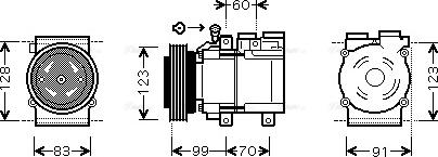 Ava Quality Cooling HYAK138 - Compressore, Climatizzatore www.autoricambit.com