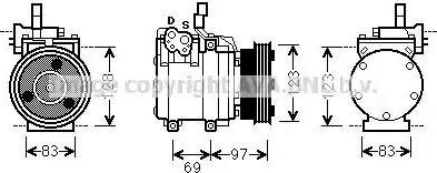 Ava Quality Cooling HY K065 - Compressore, Climatizzatore www.autoricambit.com