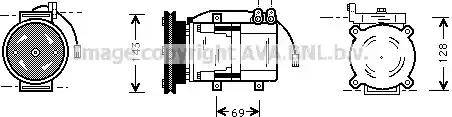 Ava Quality Cooling HY K066 - Compressore, Climatizzatore www.autoricambit.com