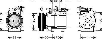 Ava Quality Cooling HY K138 - Compressore, Climatizzatore www.autoricambit.com