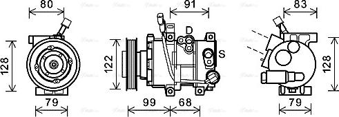 Ava Quality Cooling HYK297 - Compressore, Climatizzatore www.autoricambit.com