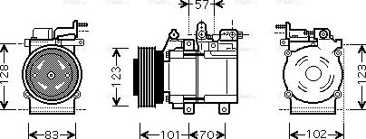 Ava Quality Cooling HY K219 - Compressore, Climatizzatore www.autoricambit.com