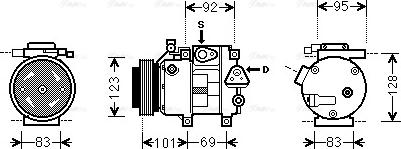 Ava Quality Cooling HY K214 - Compressore, Climatizzatore www.autoricambit.com