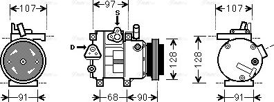 Ava Quality Cooling HY K215 - Compressore, Climatizzatore www.autoricambit.com