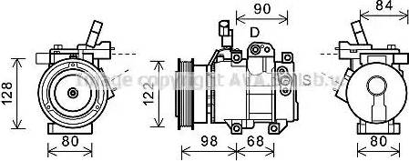 Ava Quality Cooling HYK272 - Compressore, Climatizzatore www.autoricambit.com