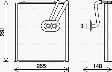 Ava Quality Cooling HYV444 - Evaporatore, Climatizzatore www.autoricambit.com