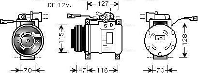 Ava Quality Cooling IVAK076 - Compressore, Climatizzatore www.autoricambit.com