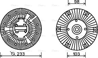 Ava Quality Cooling IVC111 - Giunto di collegamento, Ventilatore radiatore www.autoricambit.com