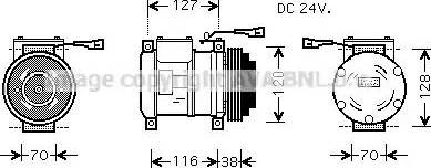 Ava Quality Cooling IV K073 - Compressore, Climatizzatore www.autoricambit.com