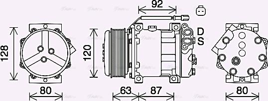 Ava Quality Cooling JBAK005 - Compressore, Climatizzatore www.autoricambit.com