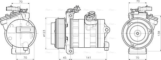 Ava Quality Cooling JEAK092 - Compressore, Climatizzatore www.autoricambit.com