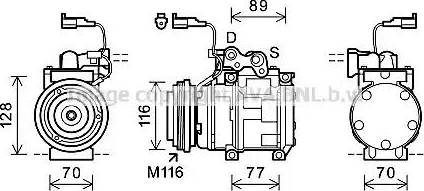 Ava Quality Cooling JEK056 - Compressore, Climatizzatore www.autoricambit.com