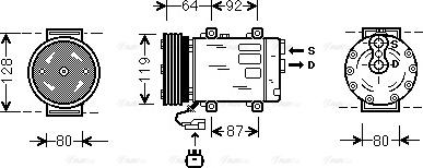 Ava Quality Cooling JE K029 - Compressore, Climatizzatore www.autoricambit.com