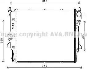 Ava Quality Cooling JR2054 - Radiatore, Raffreddamento motore www.autoricambit.com