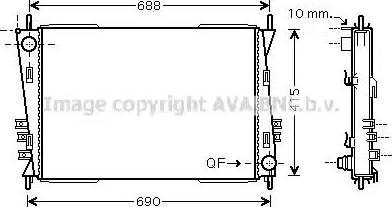 Ava Quality Cooling JR 2037 - Radiatore, Raffreddamento motore www.autoricambit.com