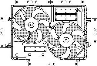 Ava Quality Cooling JR 7501 - Ventola, Raffreddamento motore www.autoricambit.com