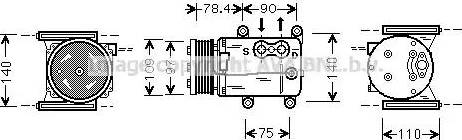 Ava Quality Cooling JR K026 - Compressore, Climatizzatore www.autoricambit.com