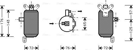 Ava Quality Cooling JR D021 - Essiccatore, Climatizzatore www.autoricambit.com