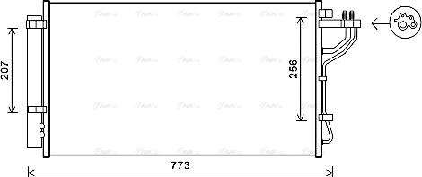 Ava Quality Cooling KA5255D - Condensatore, Climatizzatore www.autoricambit.com