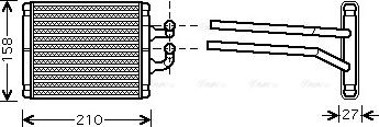 Ava Quality Cooling KA6067 - Scambiatore calore, Riscaldamento abitacolo www.autoricambit.com