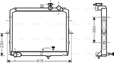 Ava Quality Cooling KAA2033 - Radiatore, Raffreddamento motore www.autoricambit.com