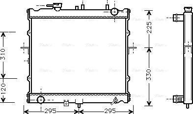 Ava Quality Cooling KAA2022 - Radiatore, Raffreddamento motore www.autoricambit.com