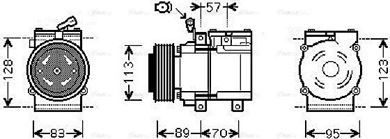 Ava Quality Cooling KAAK137 - Compressore, Climatizzatore www.autoricambit.com