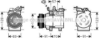 Ava Quality Cooling KAAK174 - Compressore, Climatizzatore www.autoricambit.com