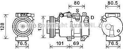 Ava Quality Cooling KAAK275 - Compressore, Climatizzatore www.autoricambit.com