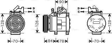 Ava Quality Cooling KAK052 - Compressore, Climatizzatore www.autoricambit.com