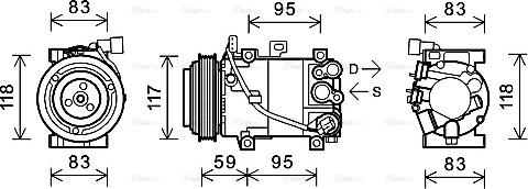 Ava Quality Cooling KAK193 - Compressore, Climatizzatore www.autoricambit.com