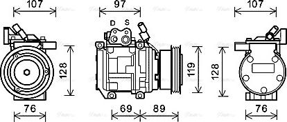 Ava Quality Cooling KAK177 - Compressore, Climatizzatore www.autoricambit.com