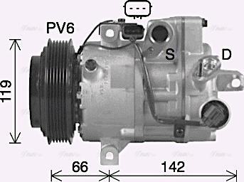 Ava Quality Cooling KAK314 - Compressore, Climatizzatore www.autoricambit.com